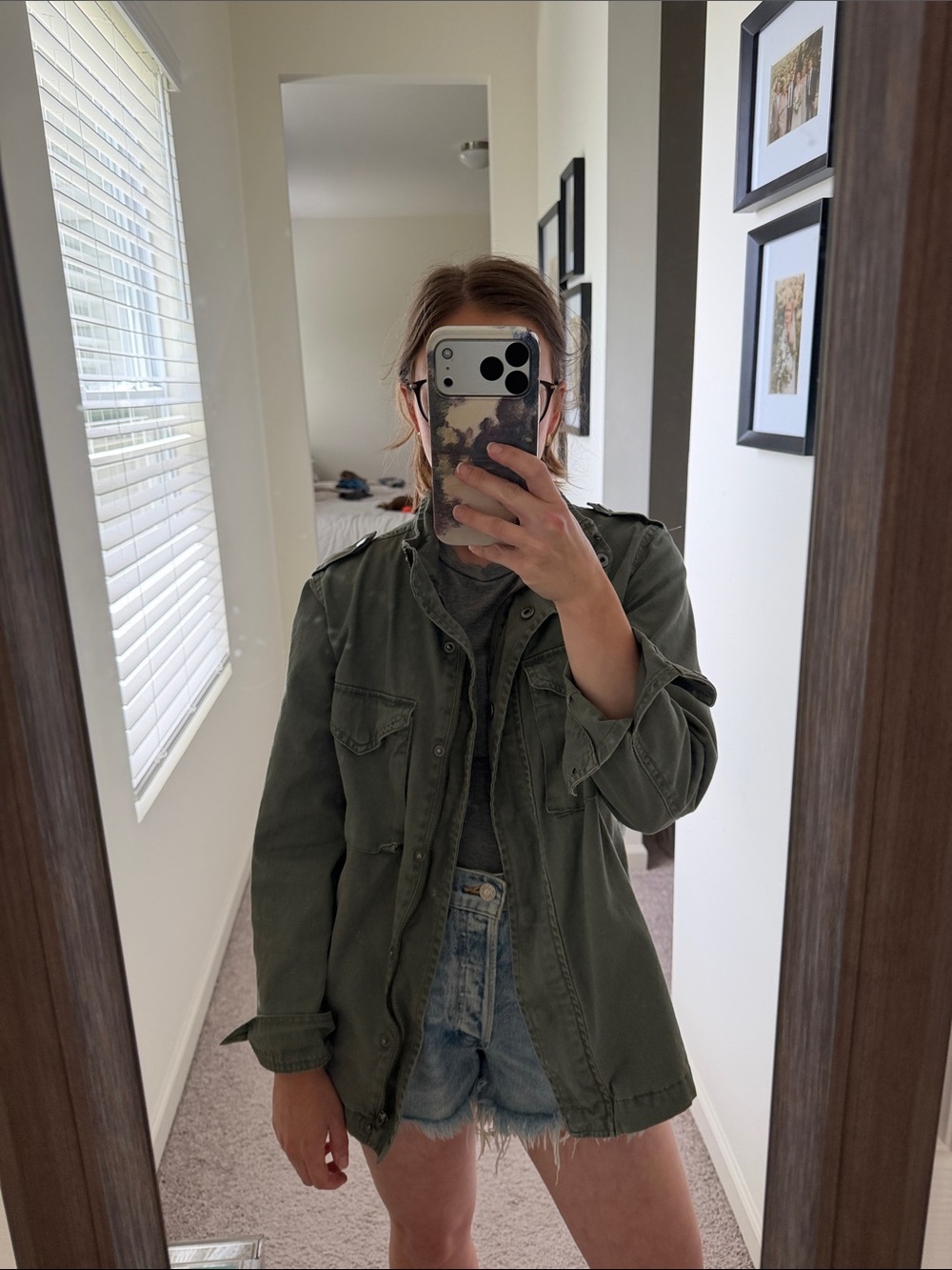 Sincerely Jules Olive Green Utility Shirt Jacket